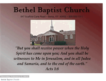 Tablet Screenshot of bethelbaptistchurchberea.blogspot.com