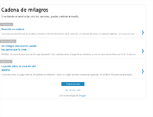 Tablet Screenshot of cadenademilagros.blogspot.com