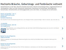 Tablet Screenshot of hochzeitsbraeuche.blogspot.com