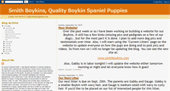 Desktop Screenshot of boykinspanielpuppies.blogspot.com