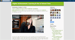 Desktop Screenshot of higherachievementlearning.blogspot.com