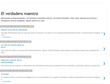 Tablet Screenshot of elverdaderomaestro.blogspot.com