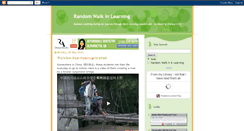 Desktop Screenshot of elearningrandomwalk.blogspot.com