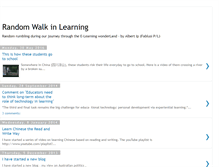 Tablet Screenshot of elearningrandomwalk.blogspot.com
