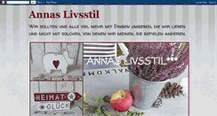 Desktop Screenshot of annaslivsstil.blogspot.com