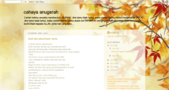 Desktop Screenshot of cahaya-anugerah.blogspot.com