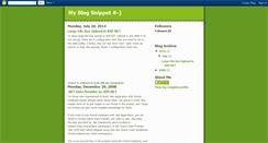 Desktop Screenshot of blogsnippet.blogspot.com