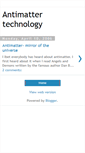 Mobile Screenshot of antimattertechnology.blogspot.com