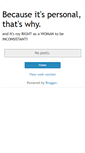 Mobile Screenshot of beacuseitspersonal.blogspot.com