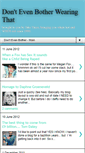 Mobile Screenshot of dontevenbotherwearingthat.blogspot.com