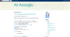 Desktop Screenshot of aliazizoglu.blogspot.com