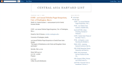 Desktop Screenshot of centralasiaharvard.blogspot.com