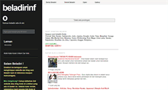 Desktop Screenshot of beladirinfo.blogspot.com
