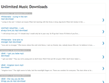 Tablet Screenshot of getunlimitedmusicdownloads.blogspot.com