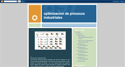 Desktop Screenshot of optimizaciondeprocesosindustriales.blogspot.com