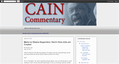Desktop Screenshot of hermancaincommentary.blogspot.com