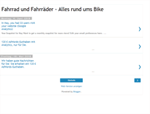 Tablet Screenshot of fahrrad-fahrraeder.blogspot.com