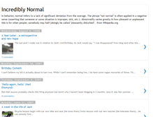 Tablet Screenshot of incrediblynormal.blogspot.com