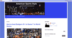 Desktop Screenshot of americansportsstyle.blogspot.com