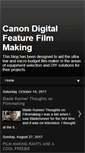 Mobile Screenshot of cannondigitalfeaturefilmmaking.blogspot.com