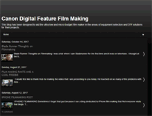 Tablet Screenshot of cannondigitalfeaturefilmmaking.blogspot.com