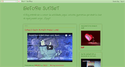 Desktop Screenshot of beforesunsetyou.blogspot.com