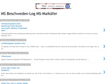 Tablet Screenshot of ms-maikaefer-beschweden.blogspot.com