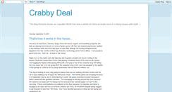 Desktop Screenshot of crabbydeal.blogspot.com