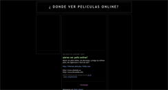 Desktop Screenshot of donde-ver-peliculas-online.blogspot.com