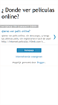 Mobile Screenshot of donde-ver-peliculas-online.blogspot.com