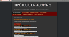 Desktop Screenshot of hipotesisenaccion2.blogspot.com