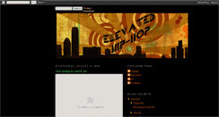 Desktop Screenshot of elevatedhiphop.blogspot.com