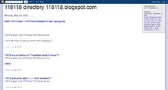 Desktop Screenshot of 118118.blogspot.com