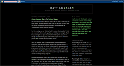 Desktop Screenshot of mattlockman.blogspot.com
