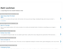 Tablet Screenshot of mattlockman.blogspot.com