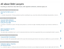 Tablet Screenshot of debtlawyers.blogspot.com