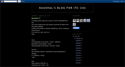 Desktop Screenshot of kaushal-itc242.blogspot.com