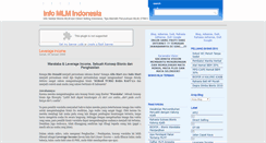 Desktop Screenshot of mlm-indonesia.blogspot.com