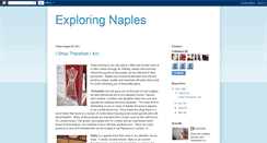 Desktop Screenshot of exploringnaples.blogspot.com