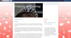 Desktop Screenshot of princessintrainin.blogspot.com