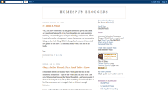 Desktop Screenshot of homespunbloggers.blogspot.com