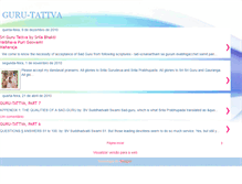 Tablet Screenshot of guru-tattva.blogspot.com