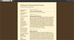 Desktop Screenshot of makingthehomeschooljourney.blogspot.com