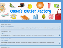 Tablet Screenshot of clutter-factory.blogspot.com