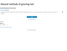 Tablet Screenshot of hairgrowthnaturally.blogspot.com