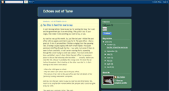 Desktop Screenshot of echoesoutoftune.blogspot.com