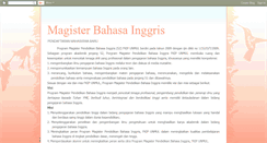 Desktop Screenshot of magisterbahasainggris.blogspot.com