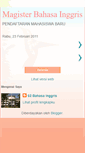 Mobile Screenshot of magisterbahasainggris.blogspot.com