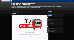 Desktop Screenshot of partido-en-directo.blogspot.com