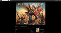 Desktop Screenshot of iron-maiden-cant-wait.blogspot.com